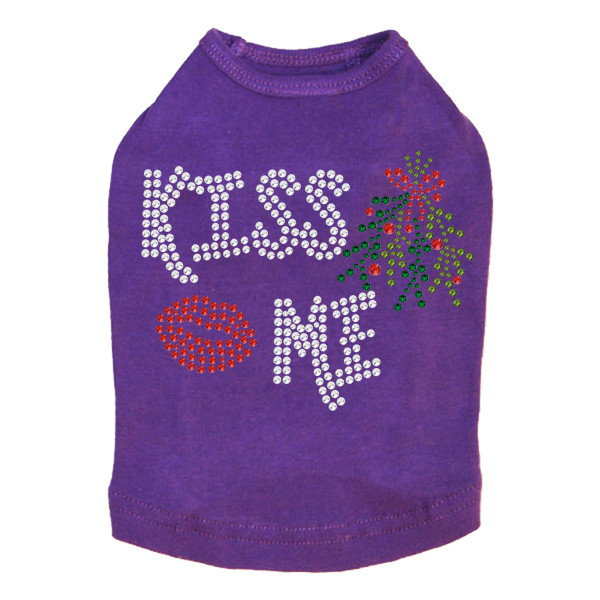 Kiss Me under the Mistletoe - Purple Dog Tank