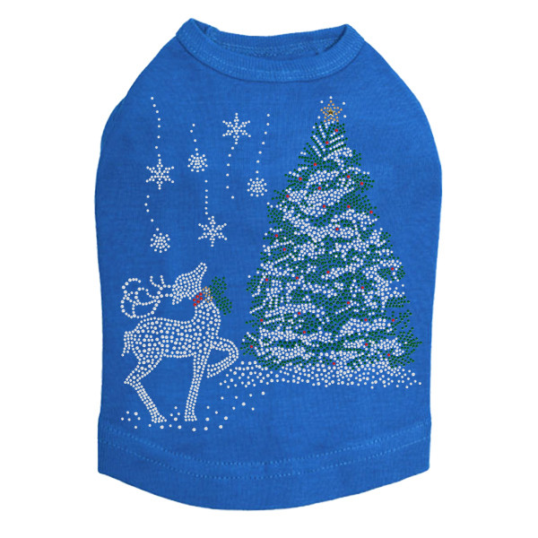Christmas Tree with Reindeer - Royal Dog Tank