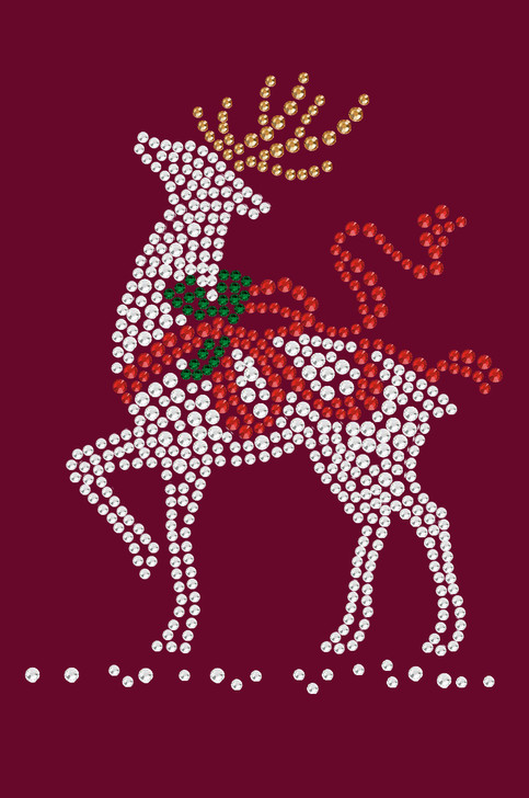 Reindeer with Red Bow - Bandana