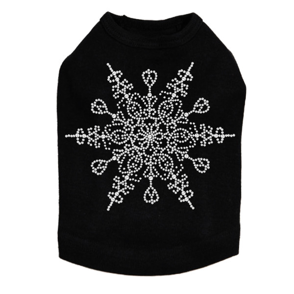 Extra Large Snowflake Rhinestone Dog Tank