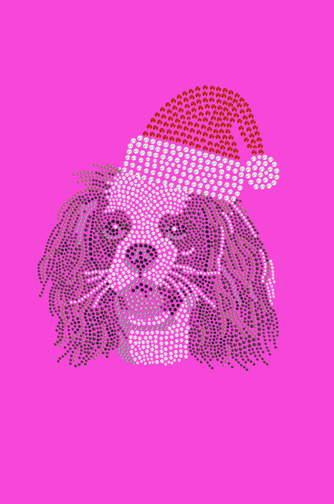 Cavalier King Charles Spaniel with Santa Hat - Bandana