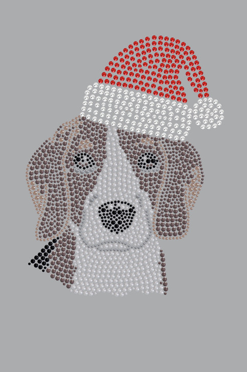 Beagle with Santa Hat - Bandana