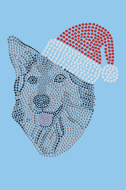 Husky/Tamaskan with Santa Hat - Bandana