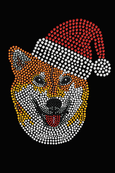 Shiba Inu with Santa Hat - Women's Tee