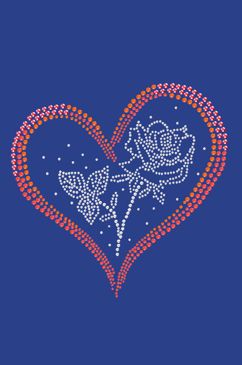 Heart with Rose - Women's Tee