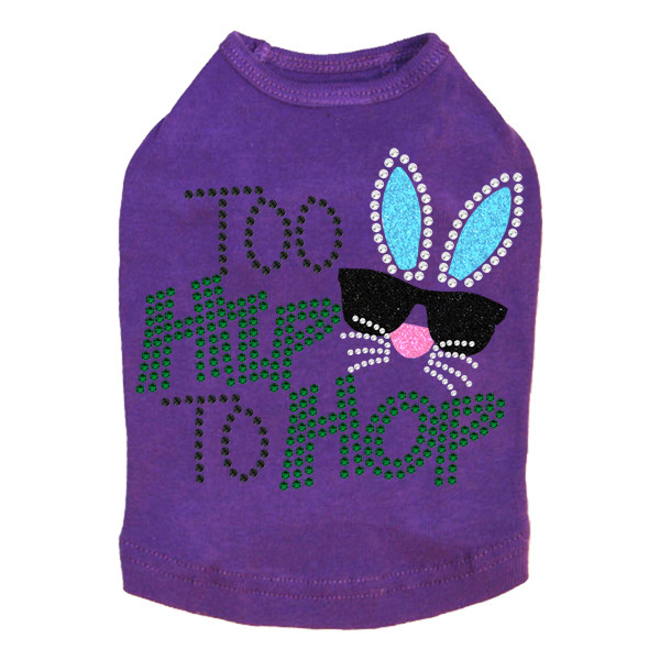 Too Hip to Hop Rhinestone Dog Tank