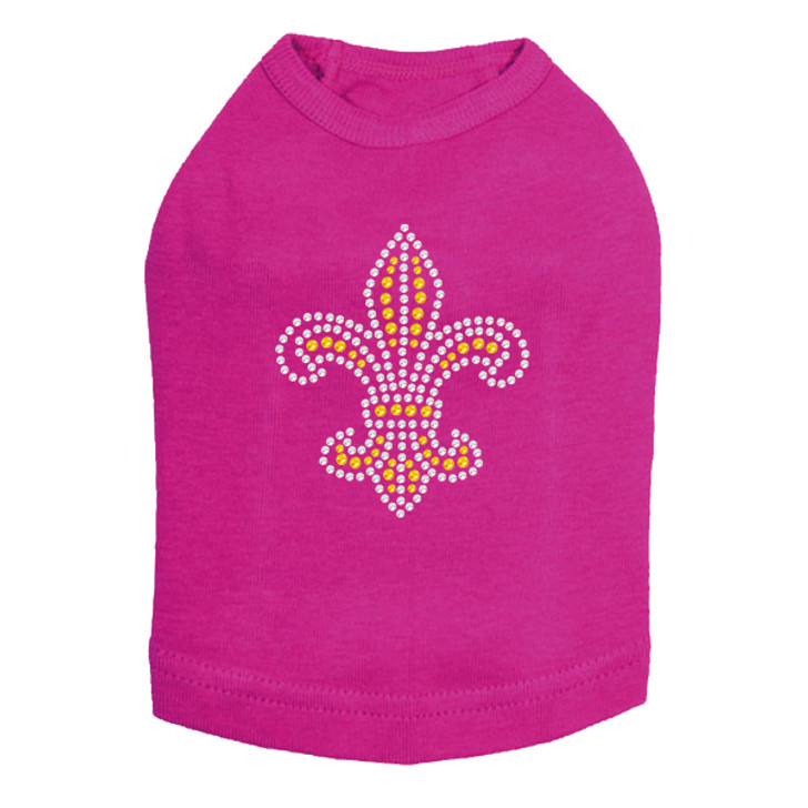 Fleur de Lis (Gold Rhinestones) Dog Tank