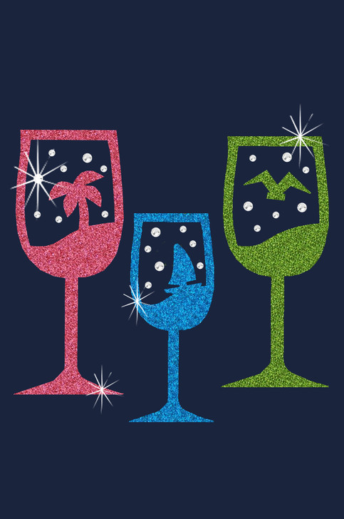 Tropical Glitter Cocktails - Women's Tee