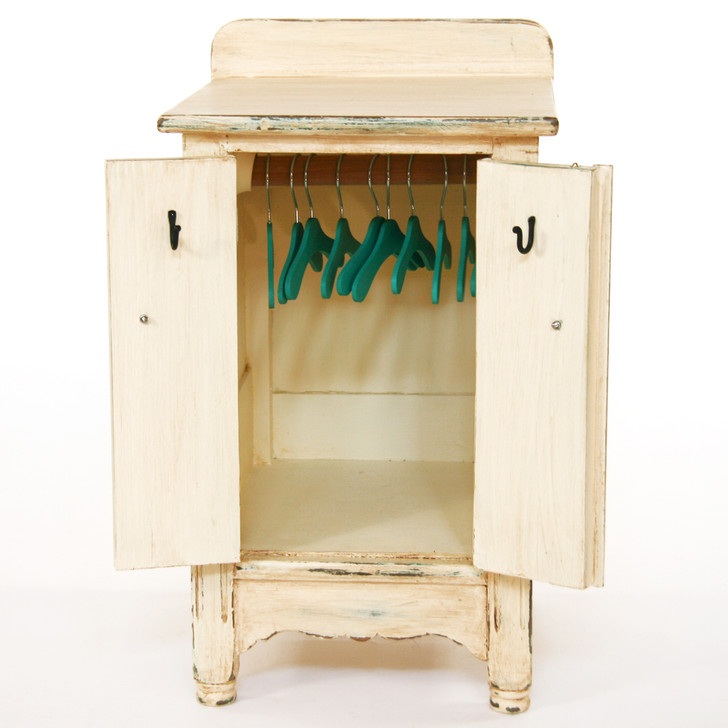 Ivory Farmhouse Dog Armoire - SOLD