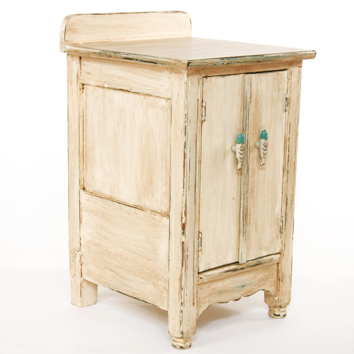 Ivory Farmhouse Dog Armoire - SOLD