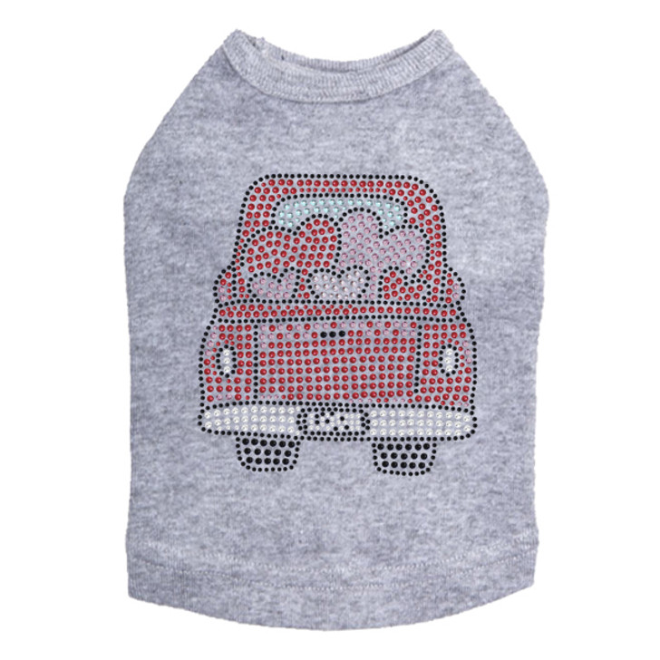 Truck with Hearts- Dog Tank