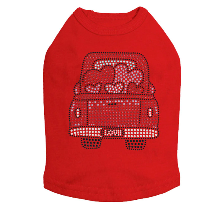 Truck with Hearts- Dog Tank