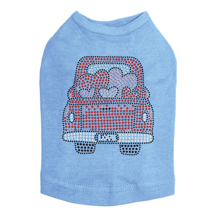 Truck with Hearts- Dog Tank