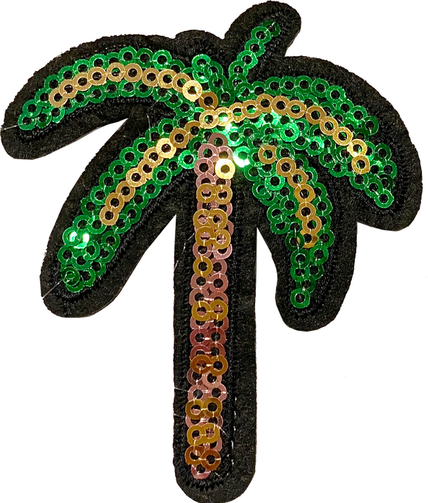 Sequin Palm Tree Patch