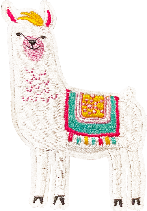 White Llama Patch