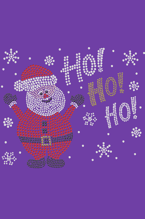 Ho Ho Santa with Snowflakes - Bandana