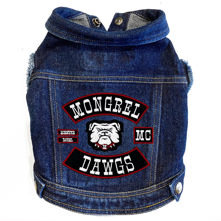 Mongrel Dawgs MC Denim Jacket - back