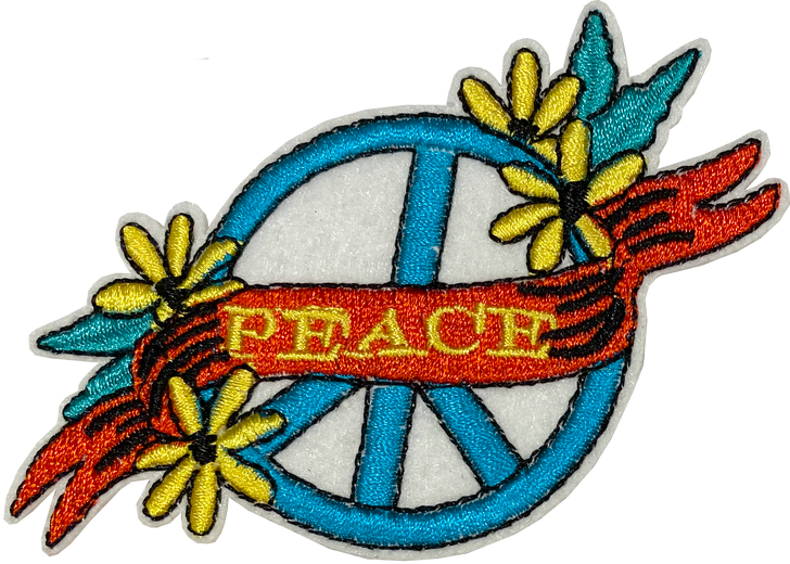 Peace Sign with Banner - Patch