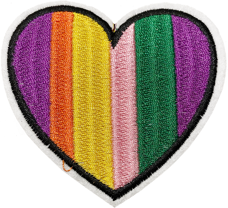 Rainbow Heart # 2  - Patch