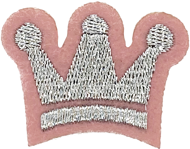Crown (Pink & Silver) - Patch