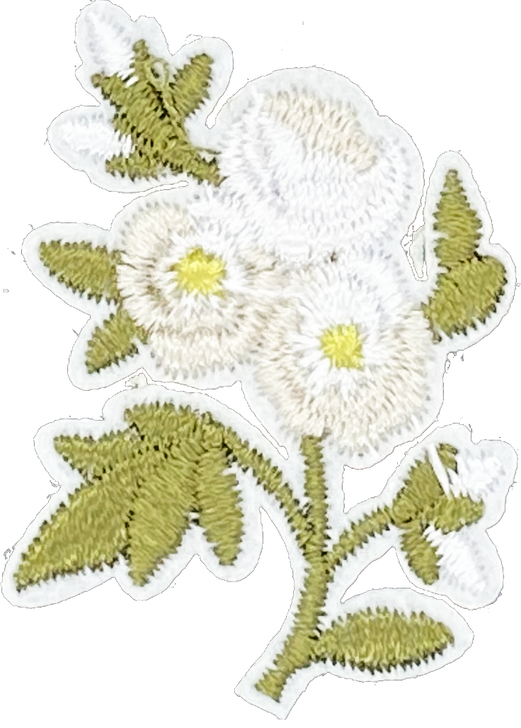 White Flower Bouquet - Patch