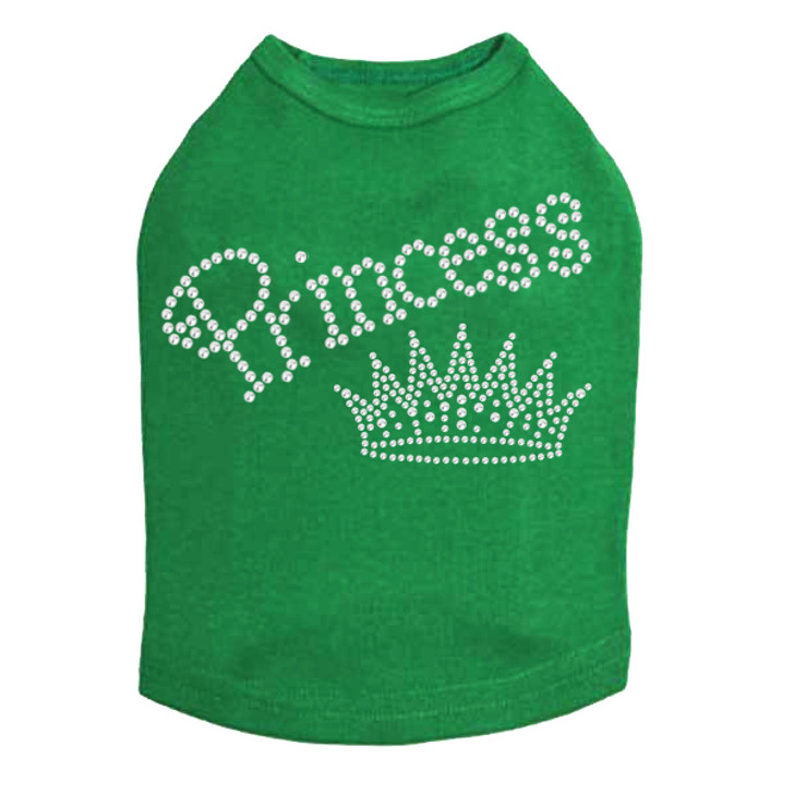 Crown # 2 - Rhinestones - Dog Tank