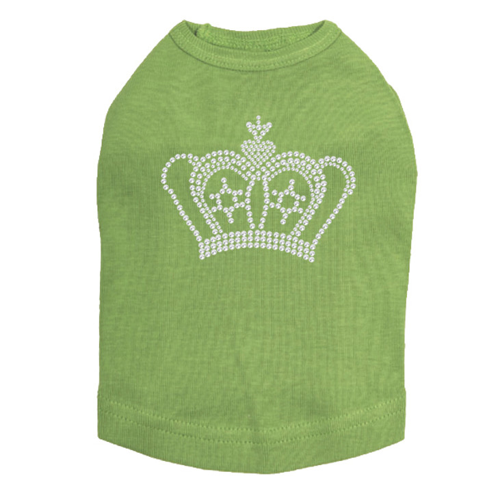 Crown #12 - Rhinestones - Dog Tank