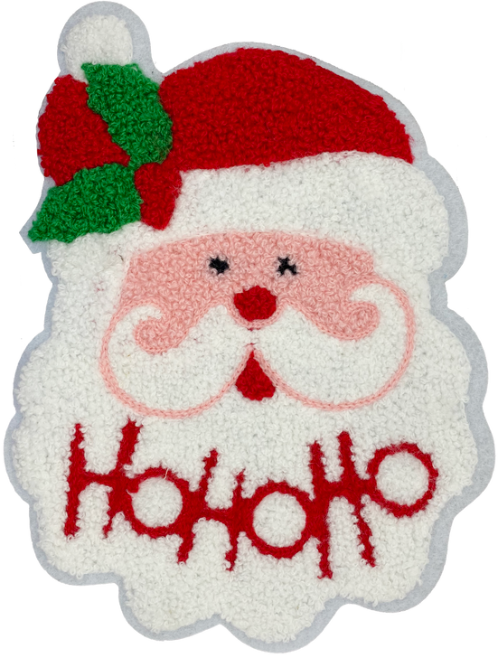 Chenille Santa - Patch