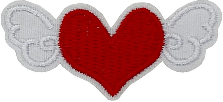 Heart with Wings #3 (Red) - Patch