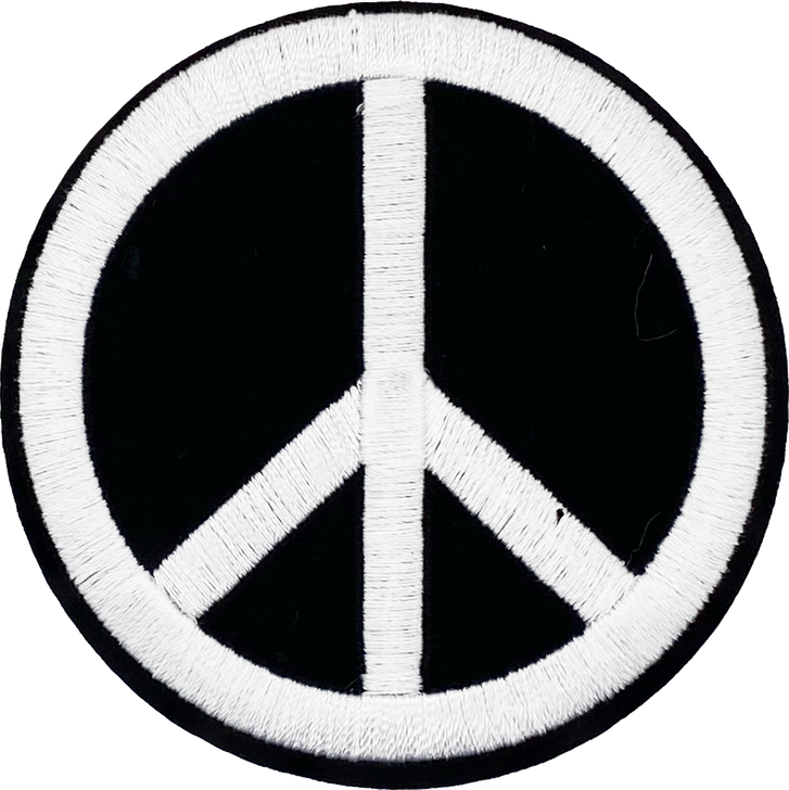 Peace Sign (Black & White) - Patch