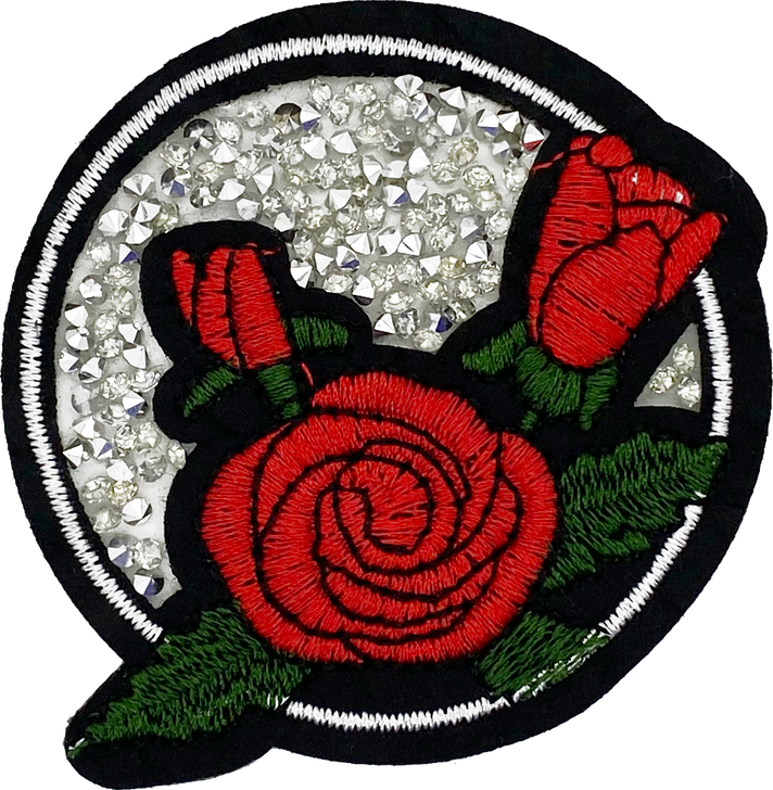 Crystal Red Rose - Patch