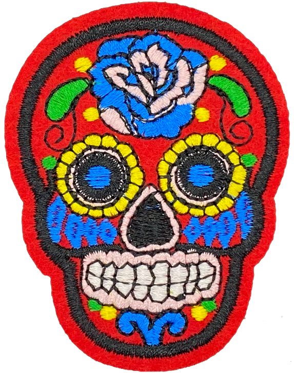 Red Sugar Skull  - Patch