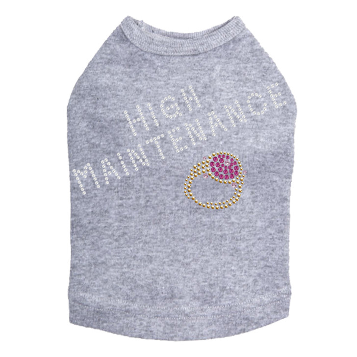 High Maintenance (Austrian crystal  Fuchsia Ring) Dog Tank