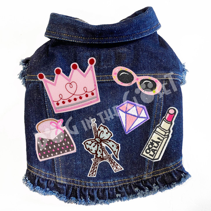 Ooh La La Princess Denim Dog Jacket