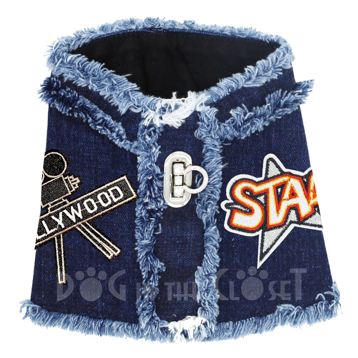 Hollywood Star Denim Harness Vest