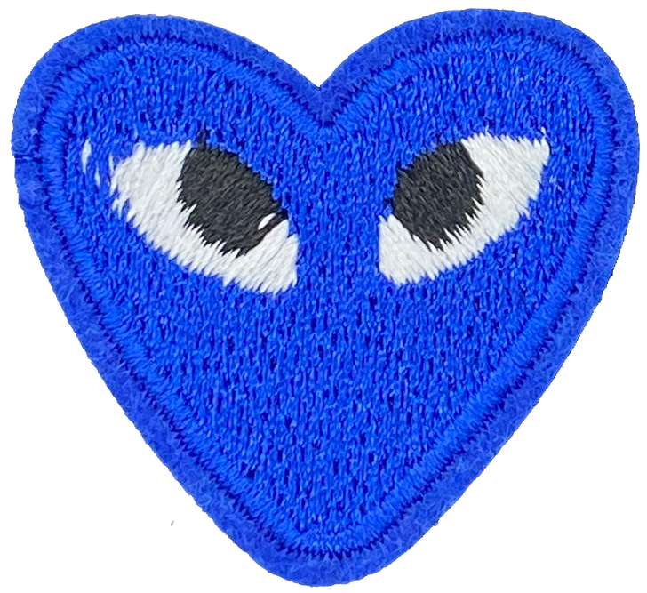 Heart with Eyes (Royal Blue) - Patch