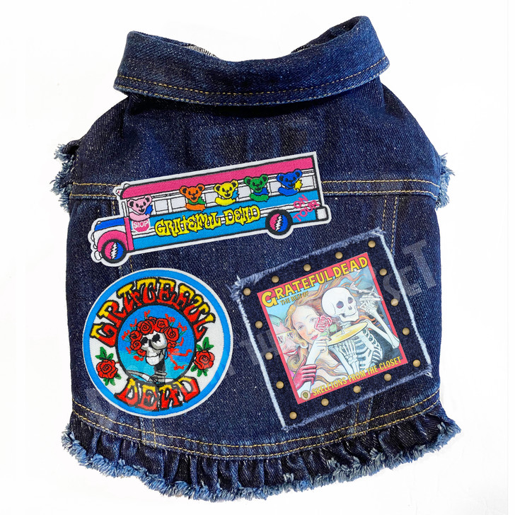 Rock Star Skeletons from the Closet Dog Jacket