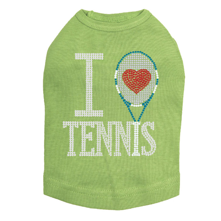 I Love Tennis - Dog Tank