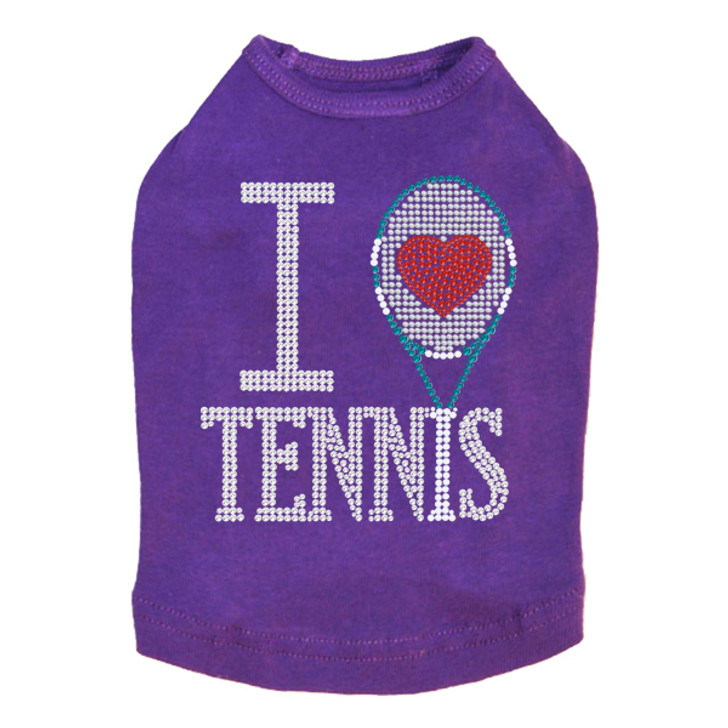 I Love Tennis - Dog Tank