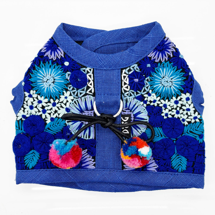 Embroidery Blue Vest - One of a Kind XS - 3