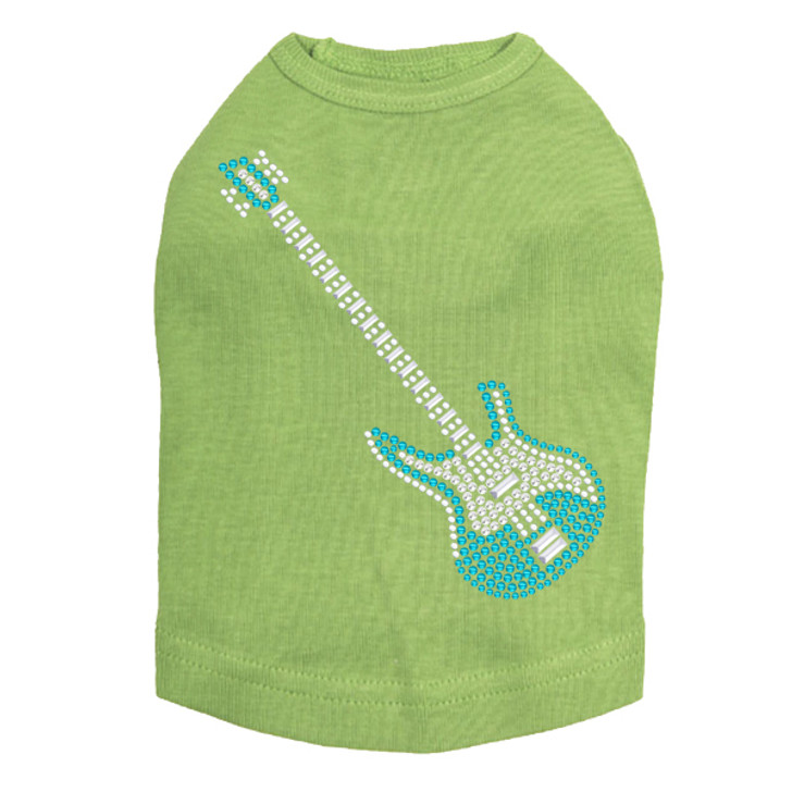 Guitar (Blue Austrian crystal) Dog Tank