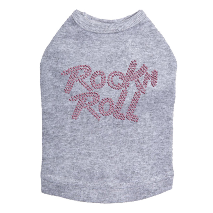 Rock n Roll (Pink Rhinestuds) Dog Tank