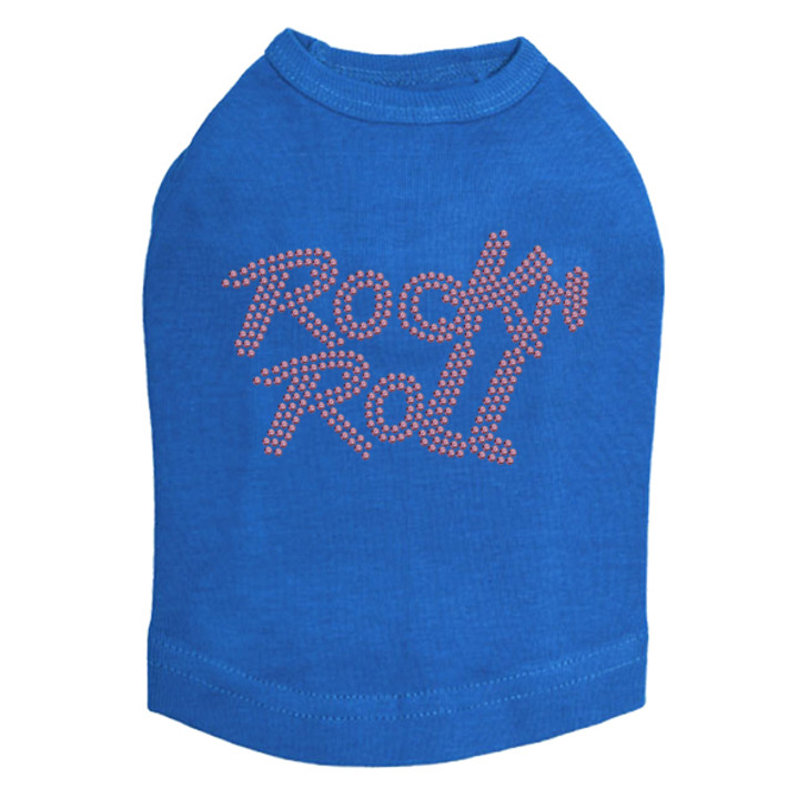 Rock n Roll (Pink Rhinestuds) Dog Tank