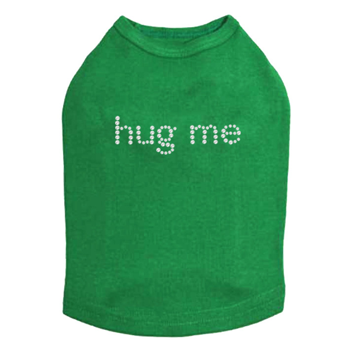 Hug Me rhinestone dog tank for large and small dogs.