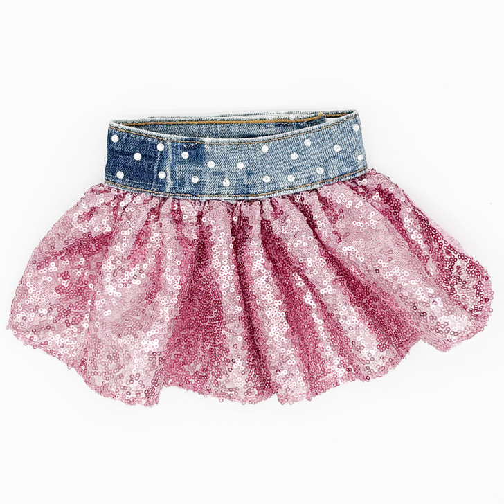Pink Sequin Dog Skirt