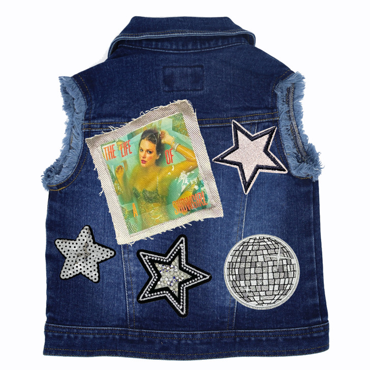 Life of a Showgirl Swiftie Inspired - Kids Denim Vest