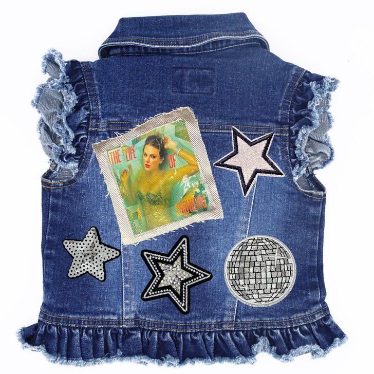 Life of a Showgirl Swiftie Inspired - Kids Denim Vest