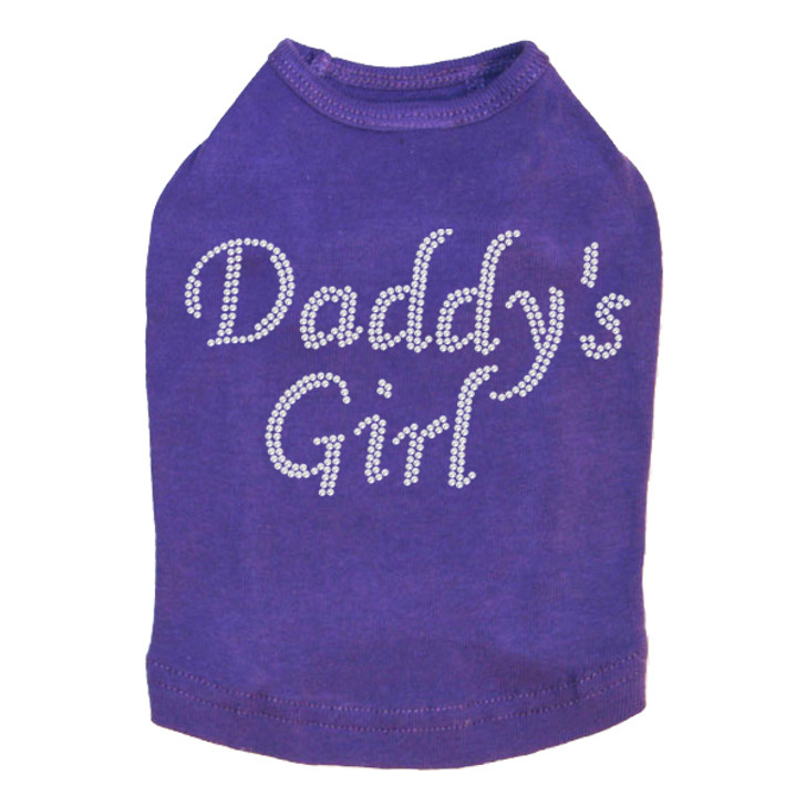 Daddy's Girl # 1 rhinestone dog tank for large and small dogs.