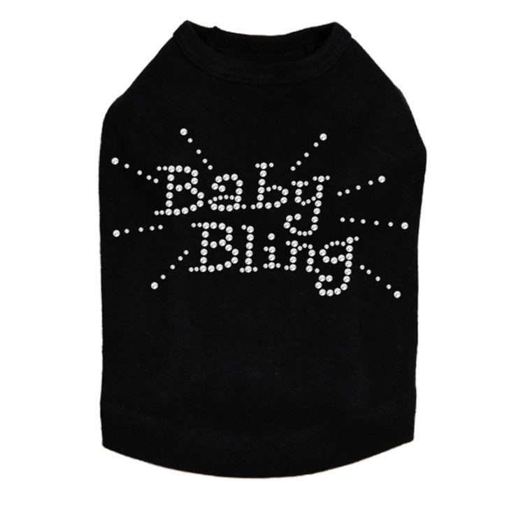 Baby Bling Dog rhinestone dog tank for large and small dogs.