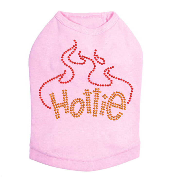 Hottie rhinestone dog tank for large and small dogs.